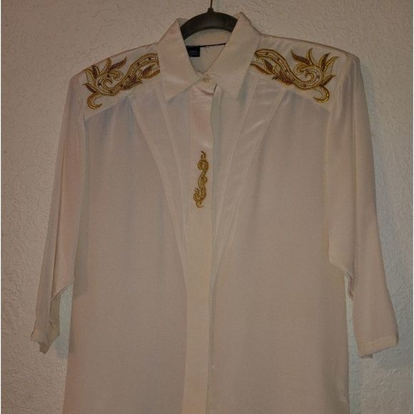 No Brand Tops - 100% Silk Blouse